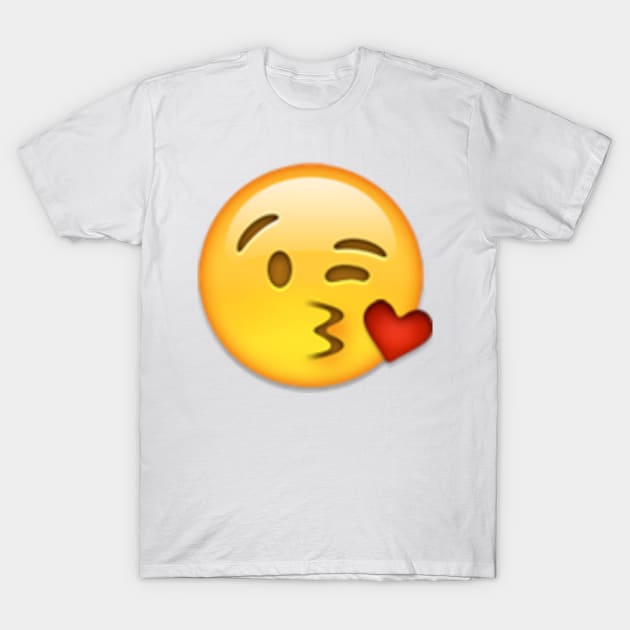 face throwing a kiss T-Shirt by Emoji